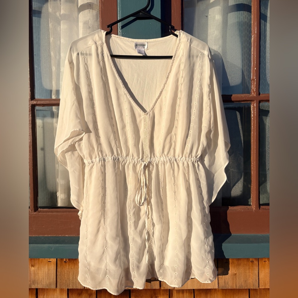 Motherhood Cream Maternity Blouse